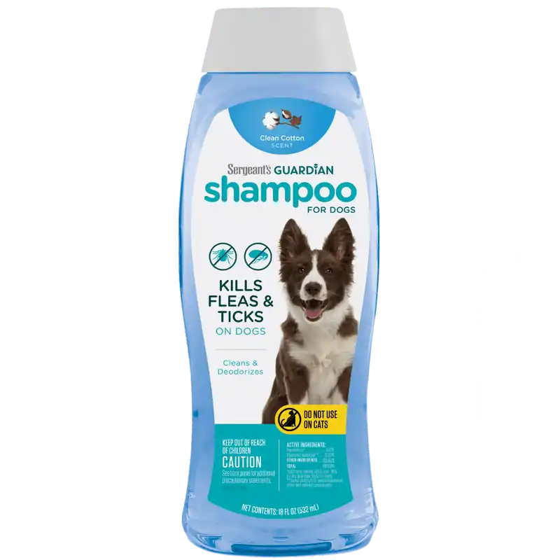 Sergeant’s GUARDIAN® Flea & Tick Shampoo for Dogs, Clean Cotton Scent