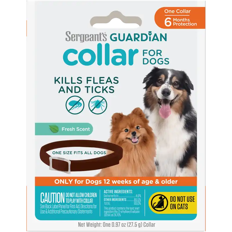 Sergeant’s GUARDIAN® Flea & Tick Collar for Dogs, Fresh Scent