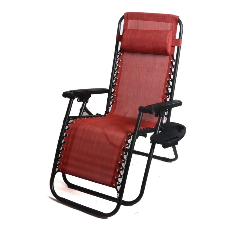 Backyard Expressions Zero Gravity Folding Chair - Red