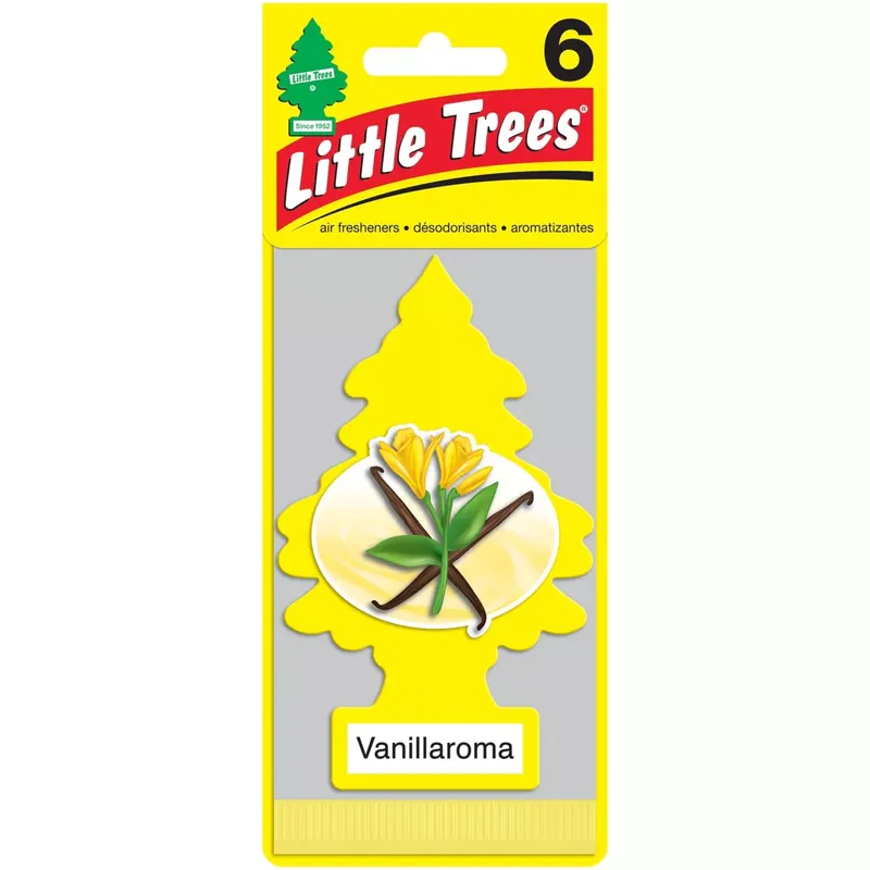 Little Trees Vanillaroma Air Freshener 6pk Vanilla Car Freshener