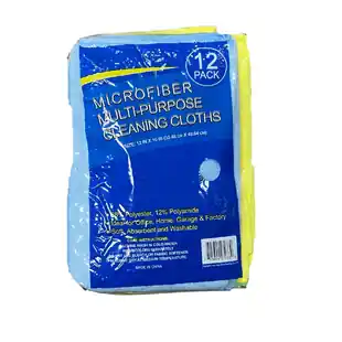 Microfiber Multi-Purpose Cleaning Cloths - 12 Pack