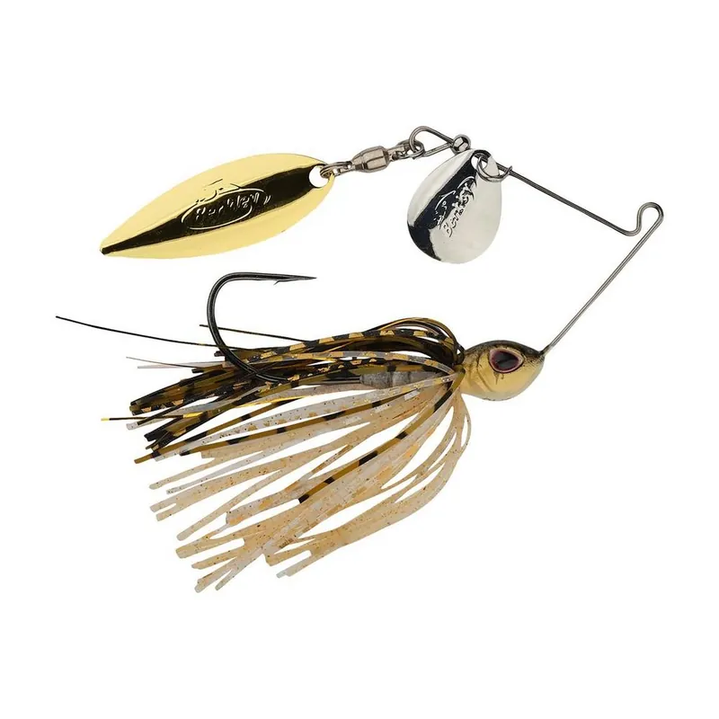 Berkley Power Blade Standard 3/16 Colorado Willow SpinnerBait Goldem Shiner Silver Gold