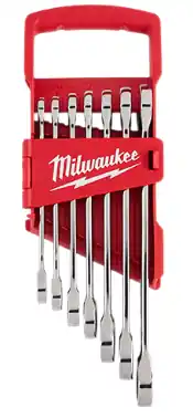 Milwaukee 7pc Ratcheting Combination Wrench Set - SAE