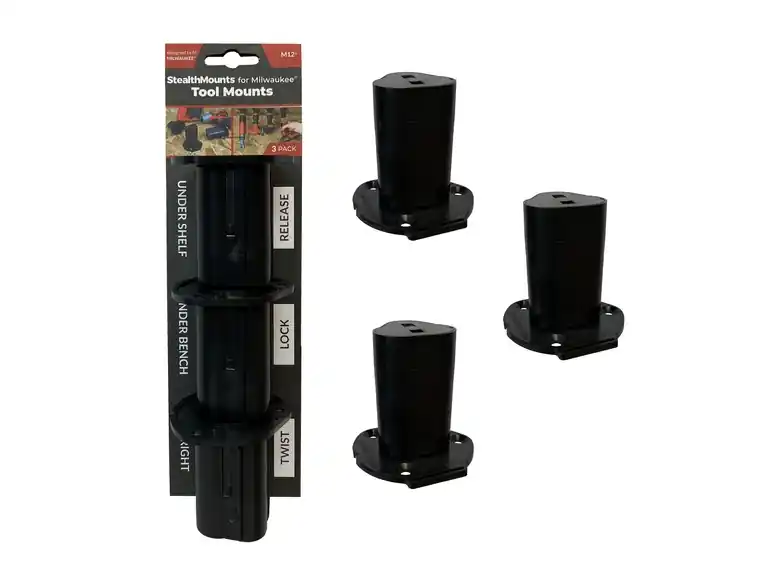 StealthMounts Milwaukee M12 Tool Mounts 3 Pack