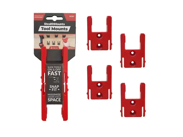 StealthMounts Milwaukee M18 Tool Mounts 4 Pack
