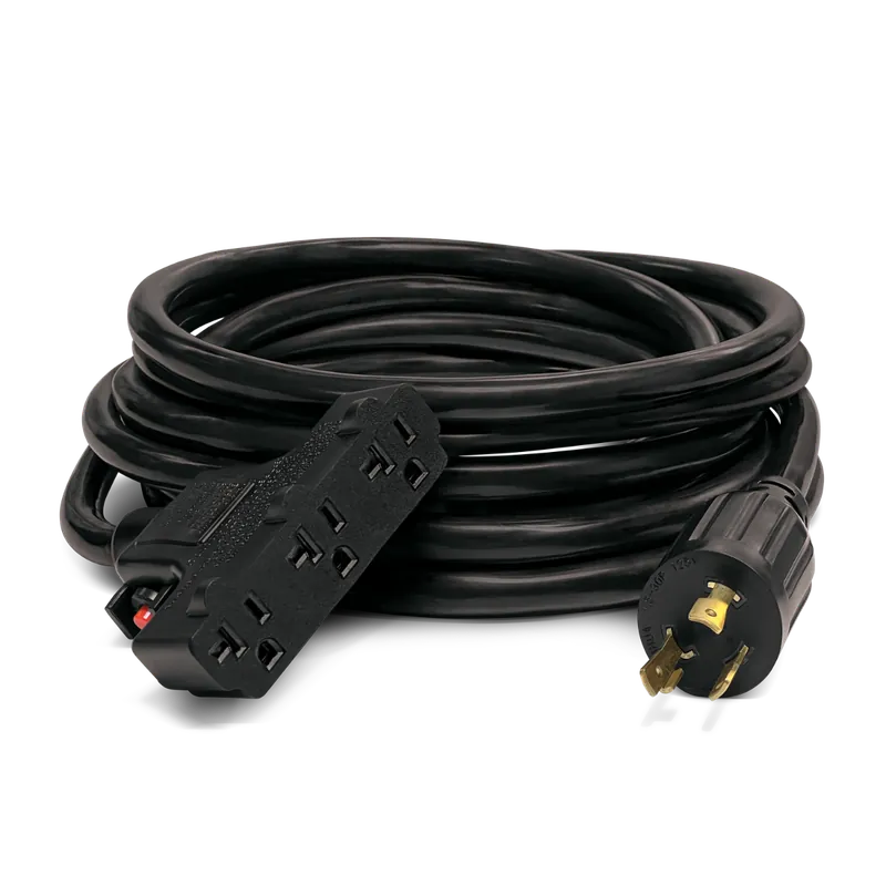 Black Diamond 25 ft. 10 Gauge Three Prong Outlet Generator Extension Cord