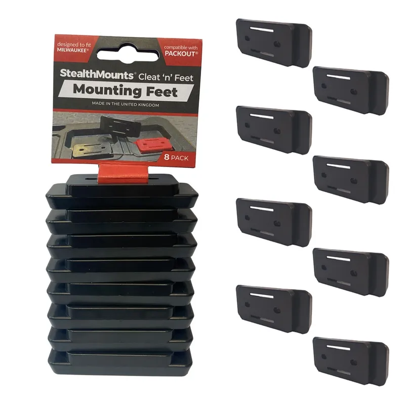 StealthMounts Cleat ‘n‘ Feet Mounting Feet 8 Pack