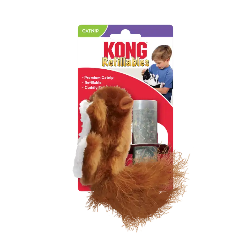 Kong Refillable Squirrel Catnip Toy
