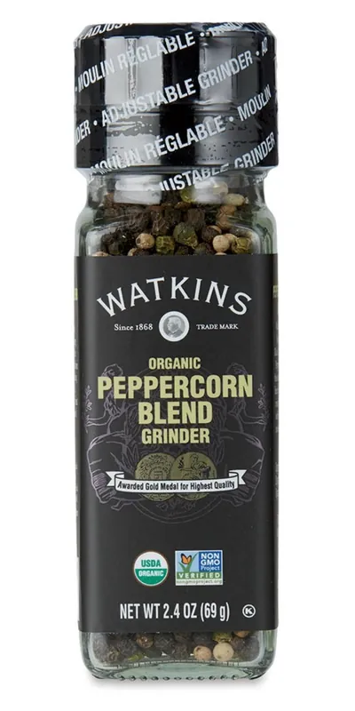 Watkins Organic Peppercorn Blend Grinder - 2.4oz