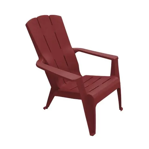 Gracious Living Contour Patio Adirondack Chair - Crimson Red