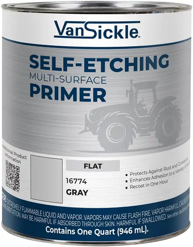 Van Sickle Paint 16774 Self-Etching Multi-Surface Primer - Flat Gray - 1 Quart