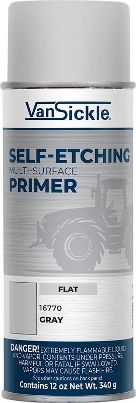Van Sickle Paint 16770 Self-Etching Multi-Surface Primer - Flat Gray - 12 oz Spray Can