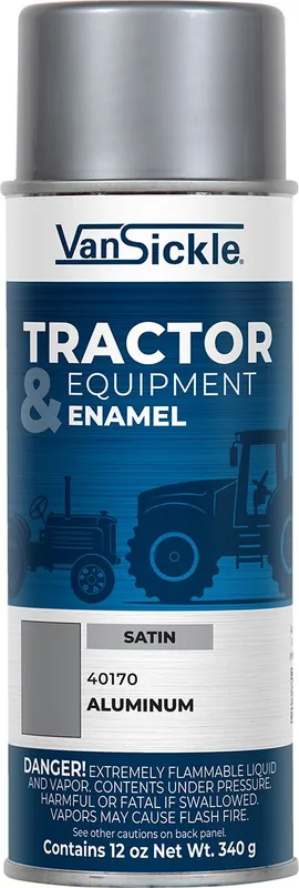 Van Sickle Paint 40170 Tractor & Equipment Enamel Satin Paint - Aluminum - 12 oz Spray