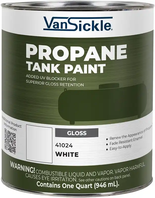 Van Sickle Paint 41024 Propane Tank Paint - Gloss White - 1 Quart