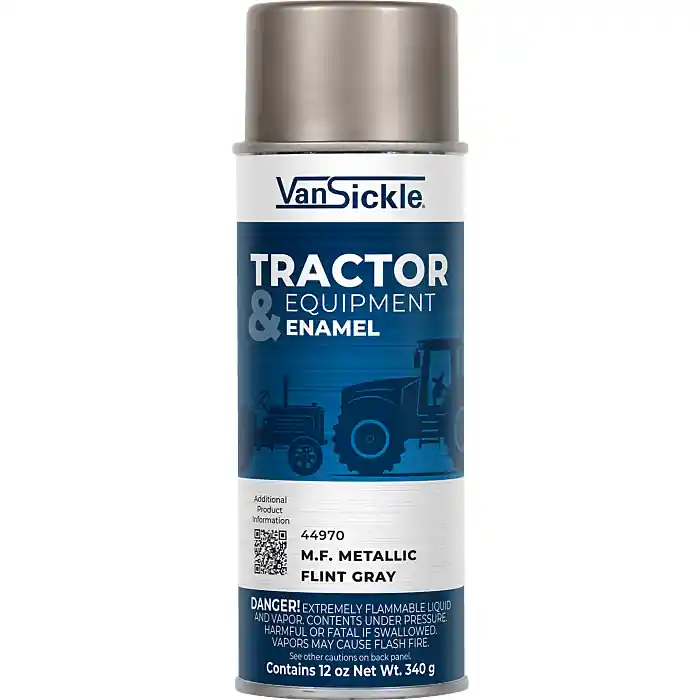 Van Sickle Paint 44970 Tractor & Equipment Enamel Gloss Paint - M.F. Metallic Flint Gray - 12 oz Spray