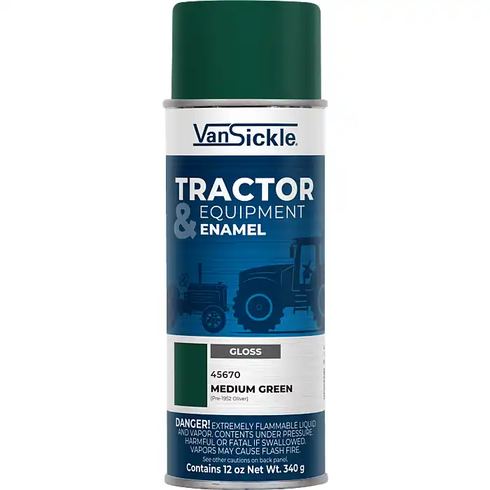 Van Sickle Paint 45670 Tractor & Equipment Enamel Gloss Paint - Medium Green (Pre-1952 Oliver) - 12 oz Spray