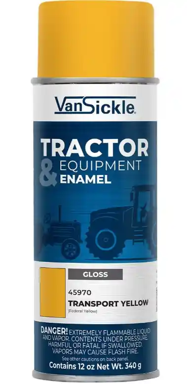 Van Sickle Paint 45970 Tractor & Equipment Enamel Gloss Paint - Transport Yellow (Federal Yellow) - 12 oz Spray