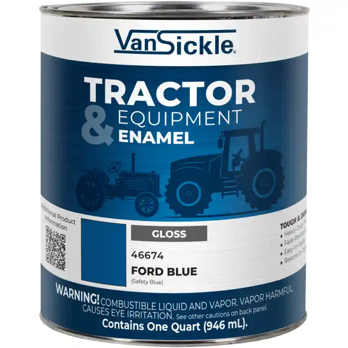 Van Sickle Paint 46674 Tractor & Equipment Enamel Gloss Paint - Ford Blue (Safety Blue) - 1 Quart