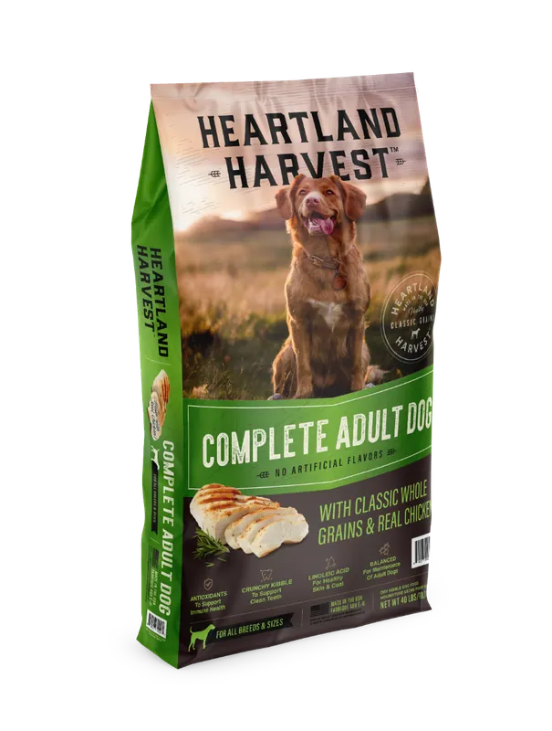 Heartland Harvest Complete Adult Dog with Classic Whole Grains & Real Chicken 40lbs
