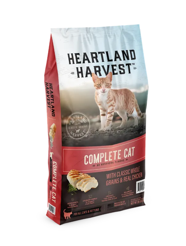 Heartland Harvest Complete Cat with Classic Whole Grains & Real Chicken 20lbs