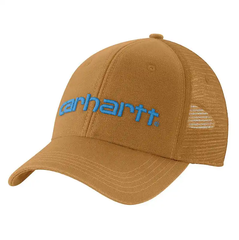 Carhartt 101195 Men‘s Mesh-Back Logo Graphic Cap - One Size Brown
