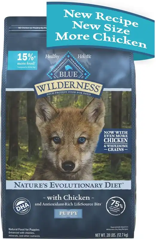 Blue Buffalo Chicken with Grains Recipe Puppy Dry Dog Food