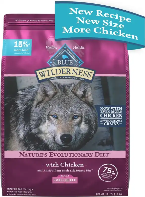 Blue Buffalo Wilderness Small Breed Chicken with Grains Adult Dry Dog Food