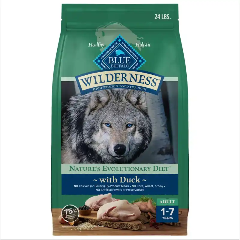 Blue Buffalo Wilderness Duck with Grains Adult Dry Dog Food