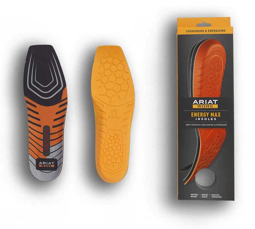 Ariat Men‘s Energy Max Wide Square Toe Work Insoles