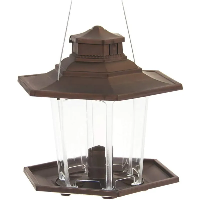 More Birds Bird Feeder, 6 Feeding Ports, 2.5 lb Bird Seed Capacity
