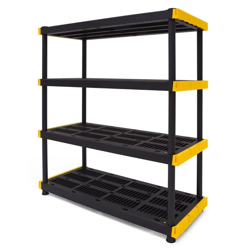 Tough Box 48" x 20" x 55" Heavy Duty Four Tier Shelf - Interlocking Capability