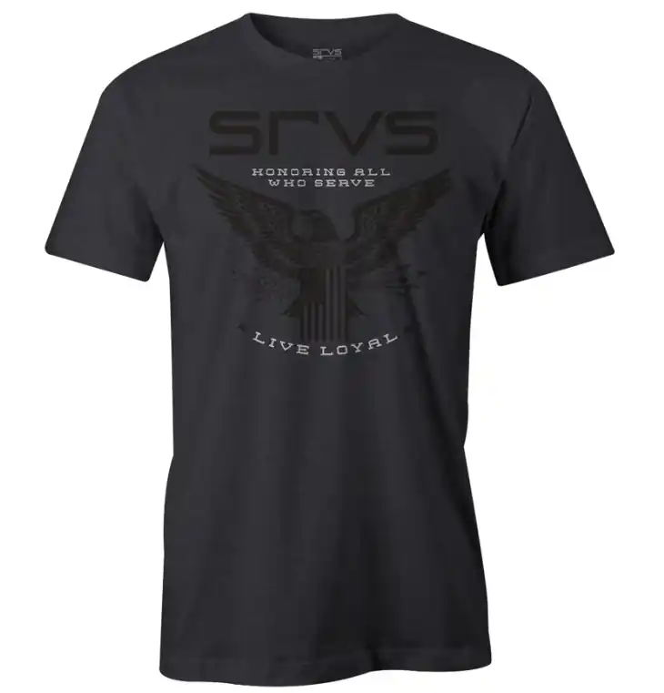 SRVS Unisex Freedom Tee - Charcoal