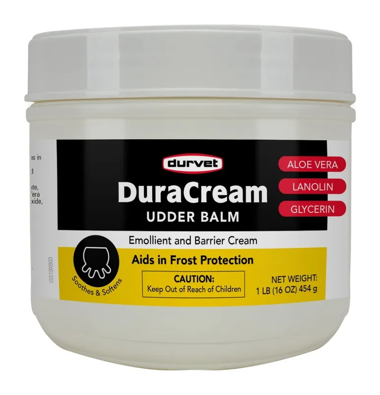 Durvet DuraCream Udder Balm, Emollient and Barrier Cream, 1-lb.