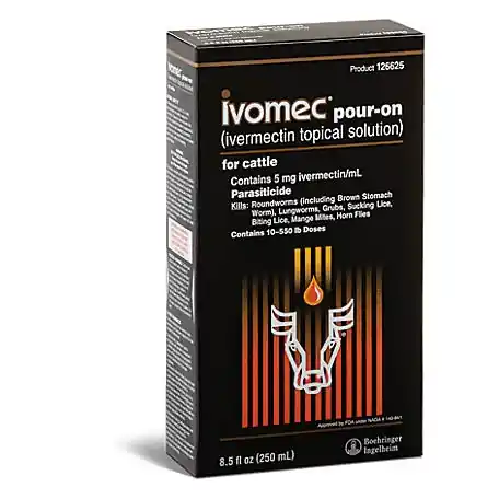 Ivomec Pour-On Cattle Parasite Control, 250 mL
