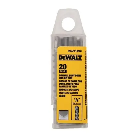 DeWalt PILOT POINT(R) Tip Cut-Out Bit 1/8 20pc