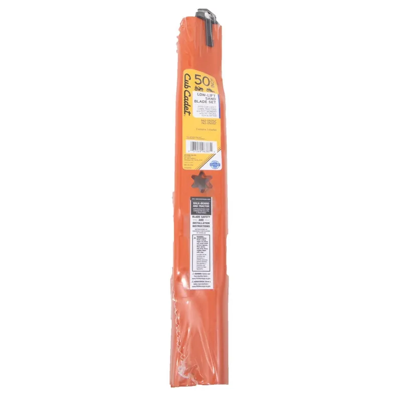 Cub Cadet Sand Blade Set for 50-inch Cutting Decks