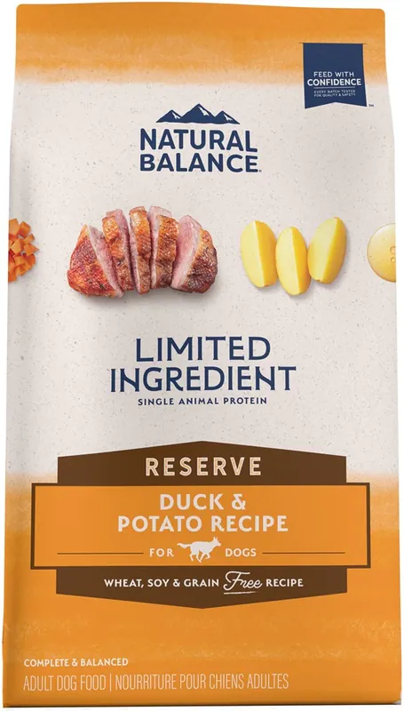 Natural Balance Limited Ingredient Reserve Grain-Free Duck & Potato Recipe Dry Dog Food 22lb