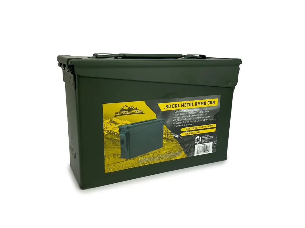 Sheffield 12640 Military Style 30-Cal Ammo Can - Green