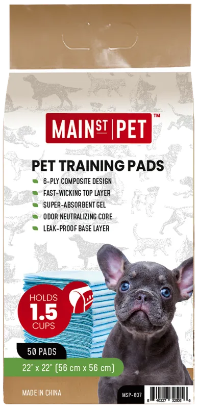 Main St. Pet™ 22" x 22" Pet Training Pads 50 CT