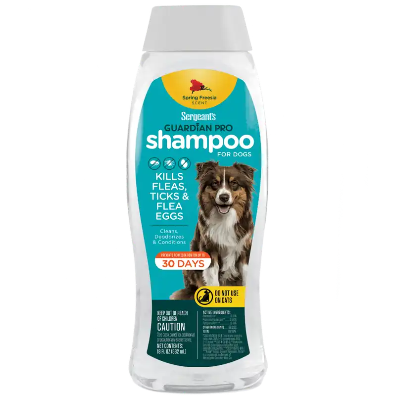 Sergeant’s GUARDIAN® PRO Flea & Tick Shampoo for Dogs, Spring Freesia Scent