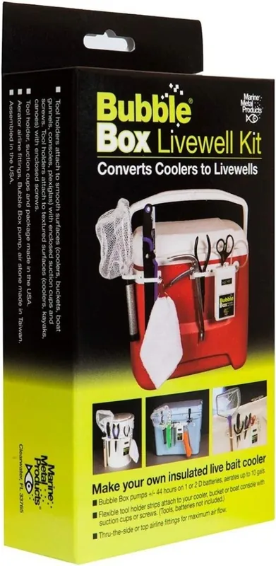 Marine Metal Products Bubble Box Livewell Kit with Aerator