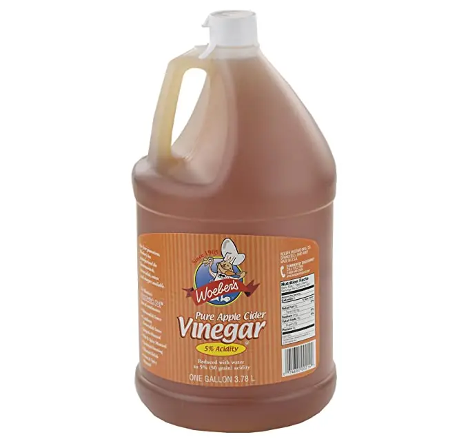 Woeber‘s Pure Apple Cider Vinegar, 5% Acidity, 128 Ounces