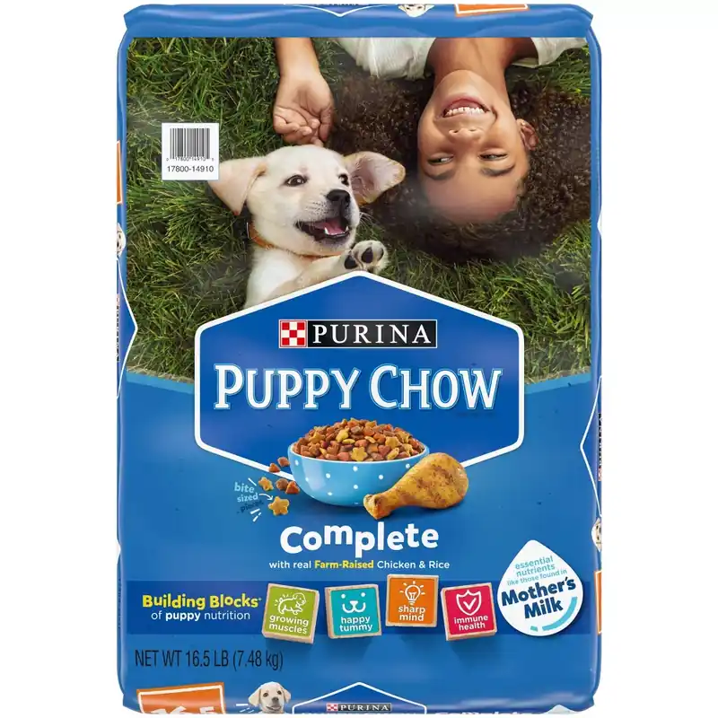 Purina Puppy Chow with Real Chicken & Rice Complete Dry Dog Food