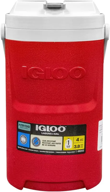 Igloo 1-Gallon Beverage Cooler - Red
