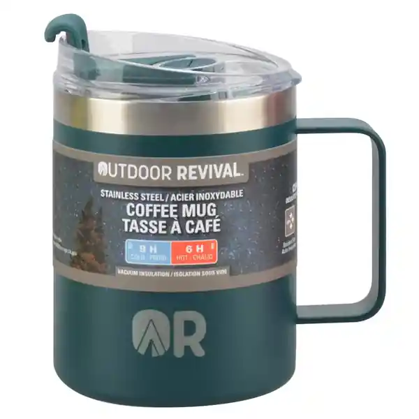 Outdoor Revival - 12 oz. Insulated Coffee Mug Teal Blue