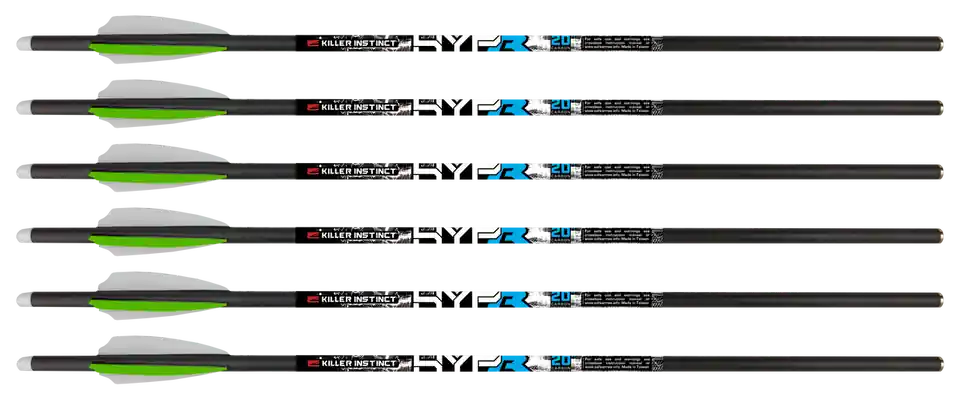 Killer Instinct HYPR™ LITE 20" CROSSBOW BOLTS 6pk