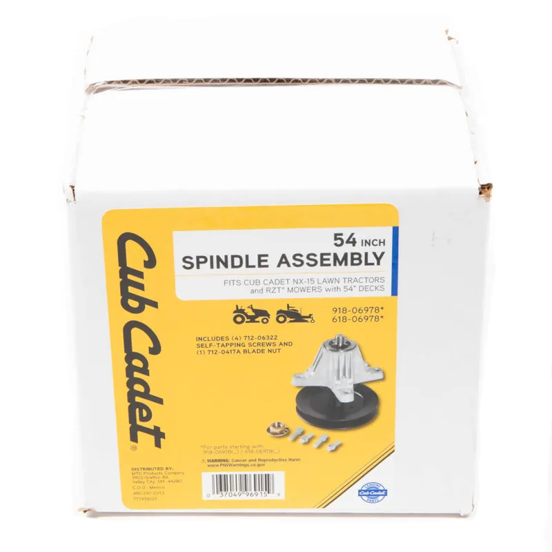 Cub Cadet 54-inch Spindle Assembly