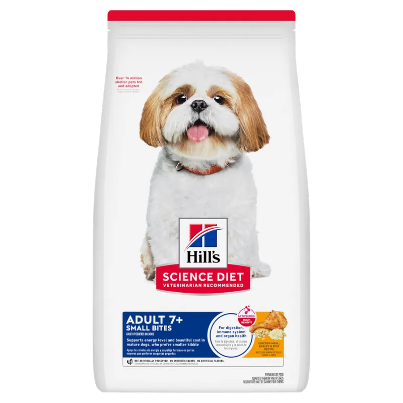 Hill‘s Science Diet Adult 7+ Small Bites Chicken Meal, Barley & Rice Recipe Dog Food