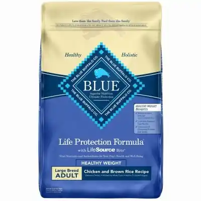 BLUE BUFFALO Healthy Weight Large-breed Dog Food, 30-lbs.