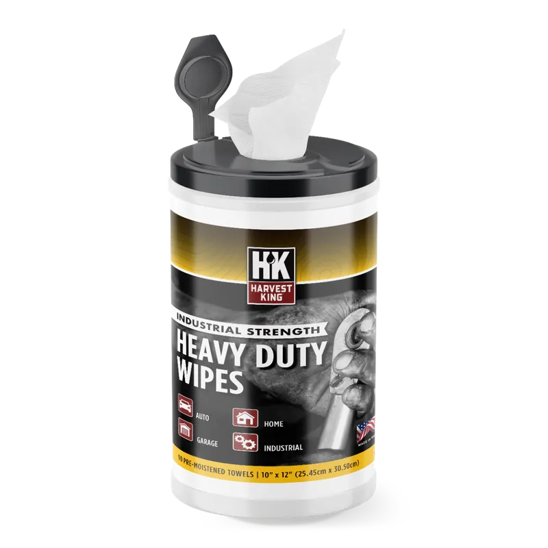 Harvest King Heavy Duty Degreasing Wipes 90ct
